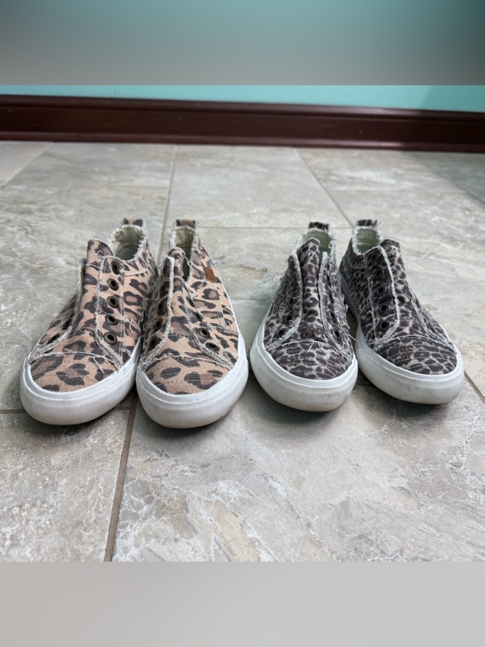 Women’s Blowfish Malibu Animal Leopard Print Canvas Sneakers - Picture 2 of 12